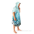Microfiber Surf Beach Wetsuit Changing Robe Poncho Towel